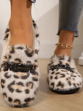 Chaussures Léopard Plus Taille, Doublées Fleece et Antidérapantes